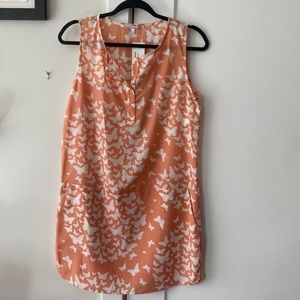 Summer mini dress butterfly pattern Size S